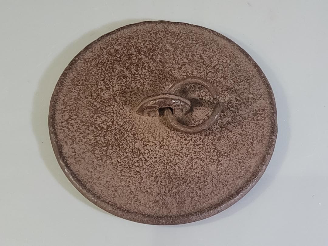 茶道具 鬼霰 手取釜 鉄砲口 鉄瓶 釜師 角谷莎村 共箱