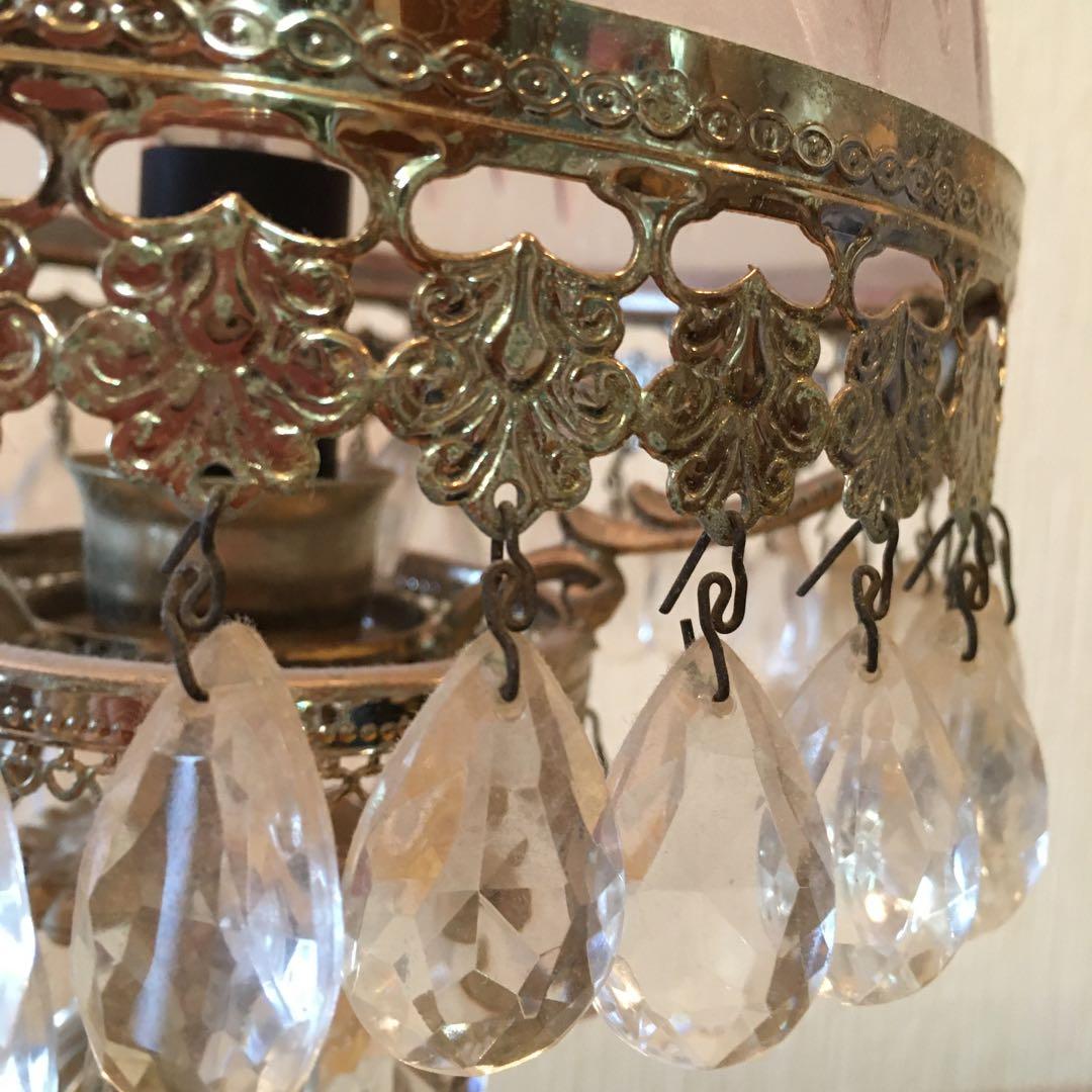 照明　ガラス　フランス　アンティーク　美術品