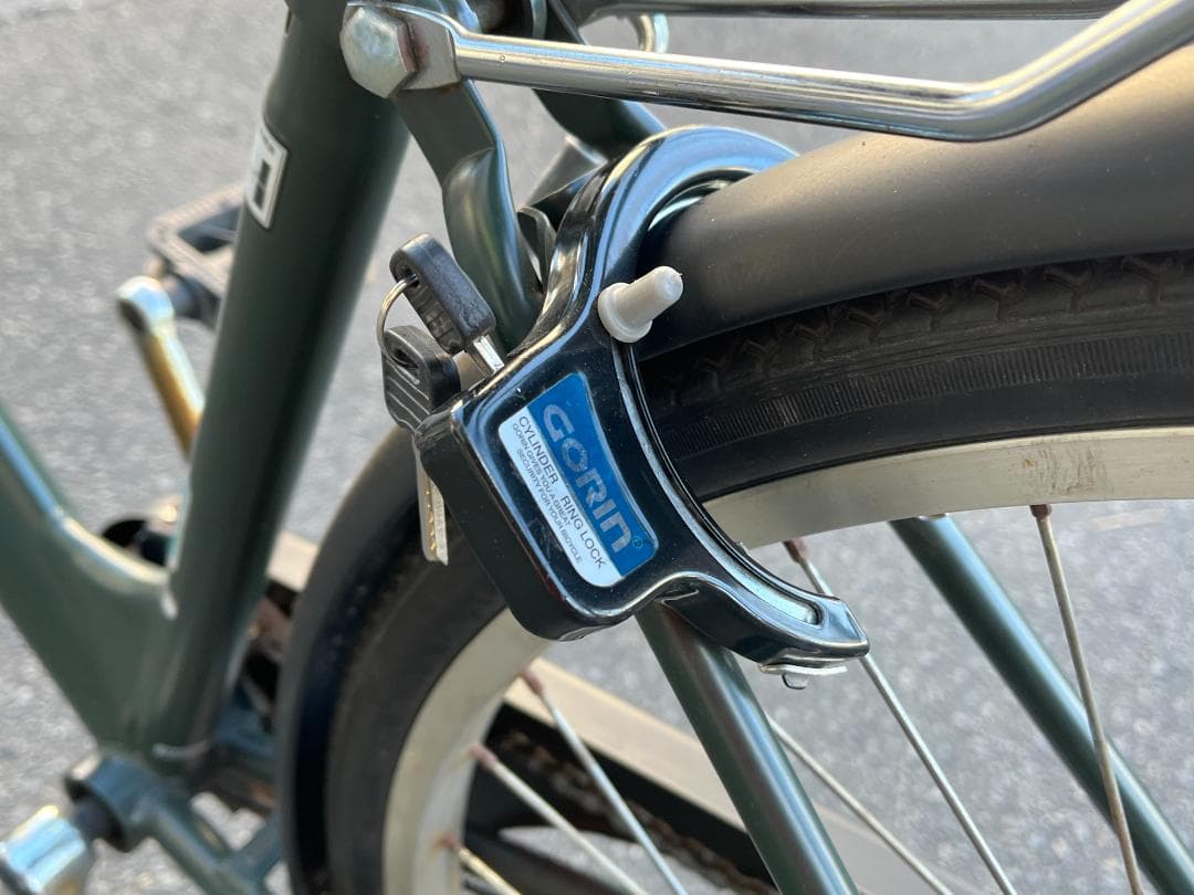 ニ*ム様 中古外装6段変速オートライト自転車（チェーン新品）27インチ※配達地域