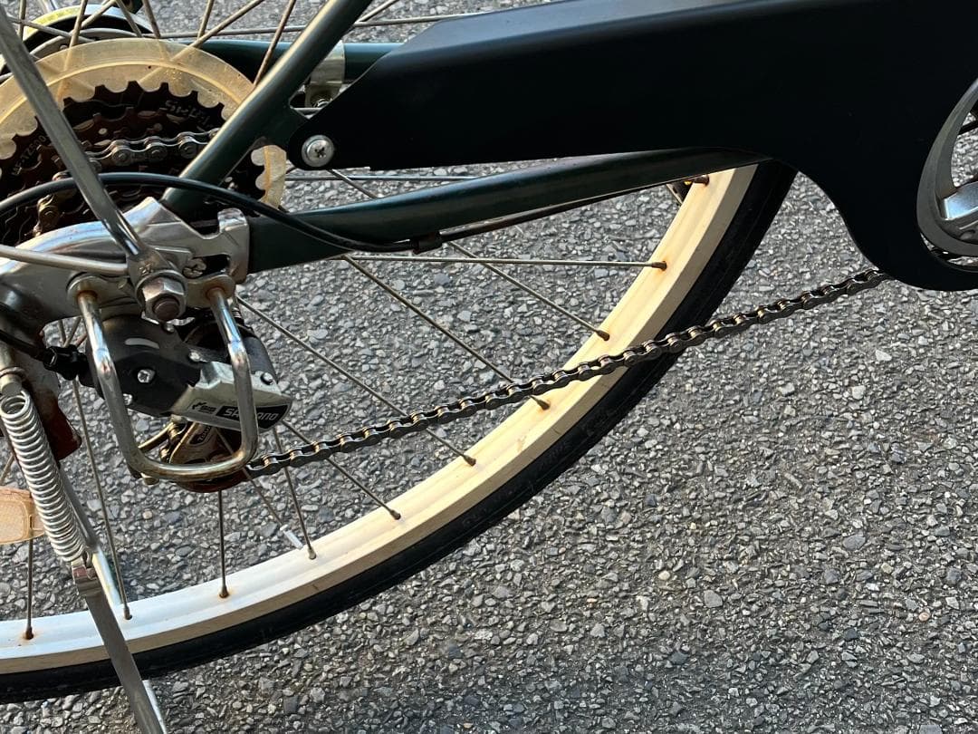 ニ*ム様 中古外装6段変速オートライト自転車（チェーン新品）27インチ※配達地域