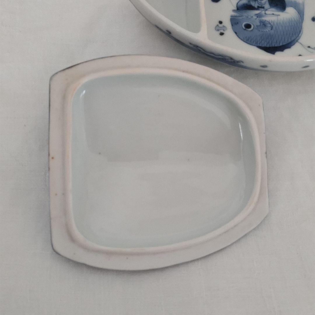 ユニークな珍しい 古伊万里 恵比寿様図　骨董 アンティーク