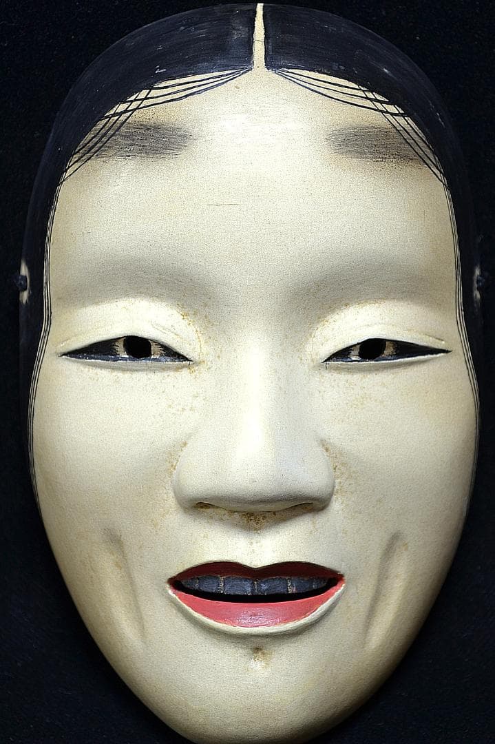 能面 木彫 深井面