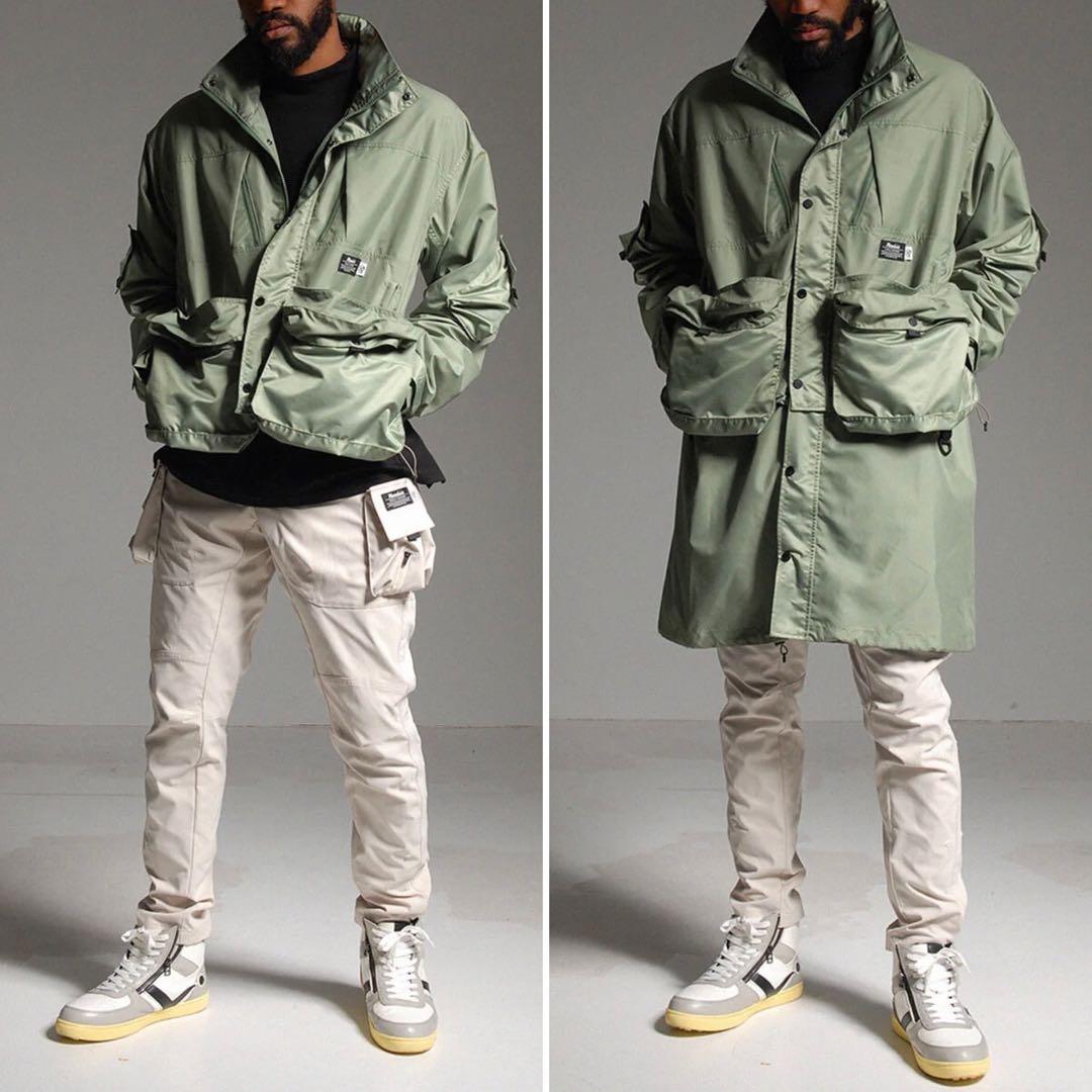 ラッセルノ ゴルフ 2Way カスタム ロング ジャケット カーキ XL 6