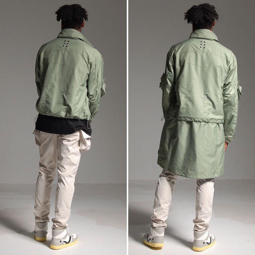 ラッセルノ ゴルフ 2Way カスタム ロング ジャケット カーキ XL 6