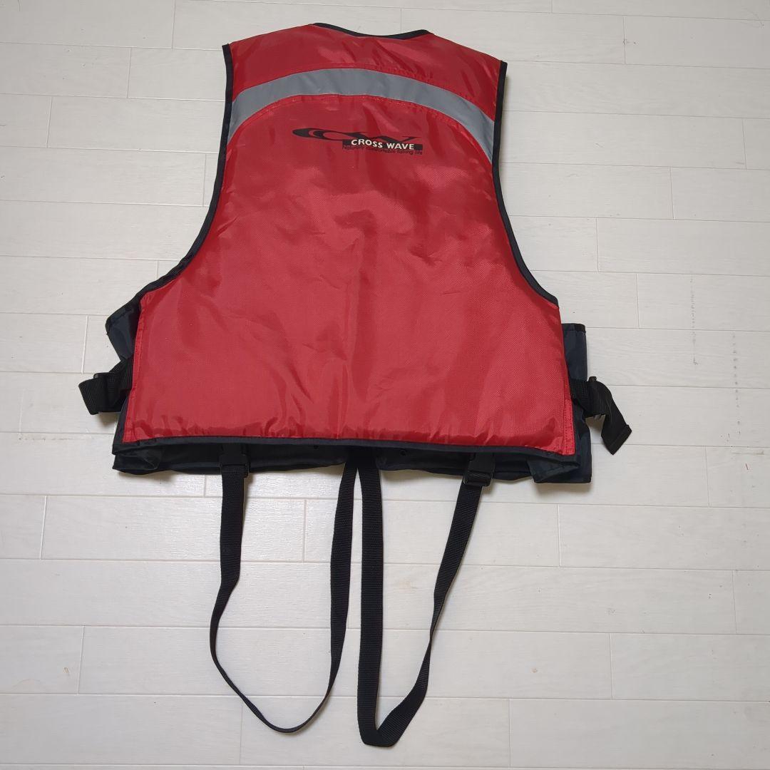 CROSS WAVE ライフジャケット レッド/ブラック