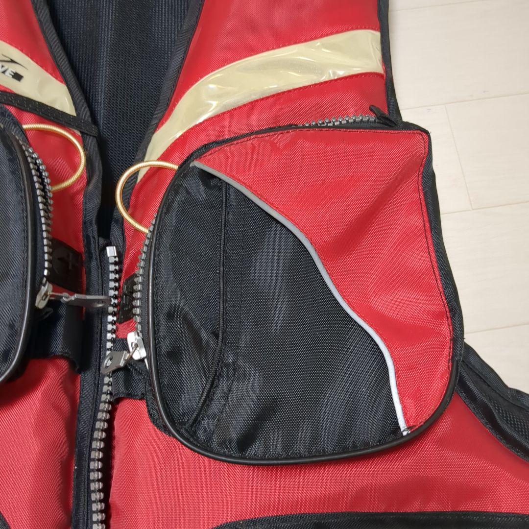 CROSS WAVE ライフジャケット レッド/ブラック