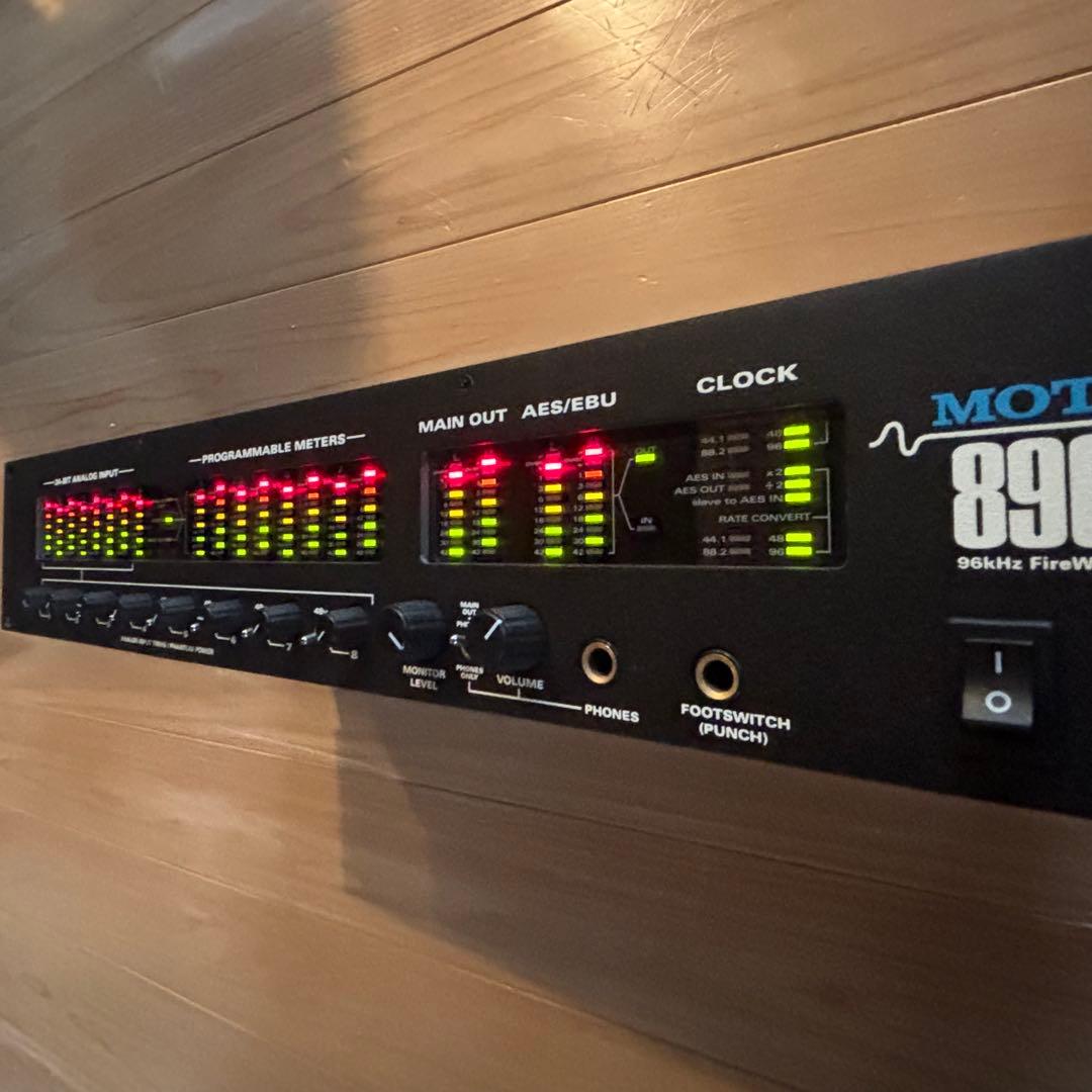 MOTU 896 オーディオ・インターフェイス　3Uラック付　通電確認済