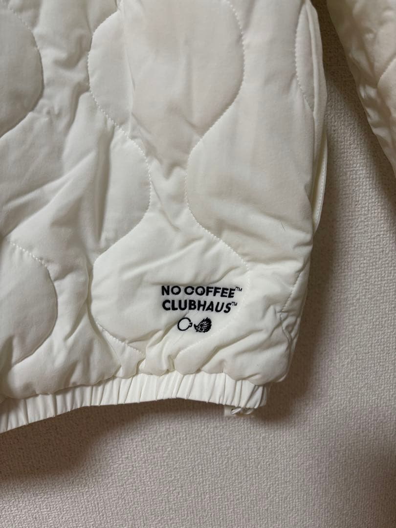 NO COFFEE NO GOLF ノーコーヒーキルティングジャケット XL