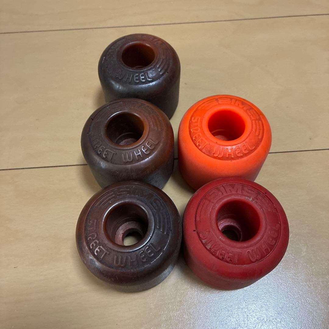 80s SIMS ビンテージ STREET WHEEL ウィール 4+1セット