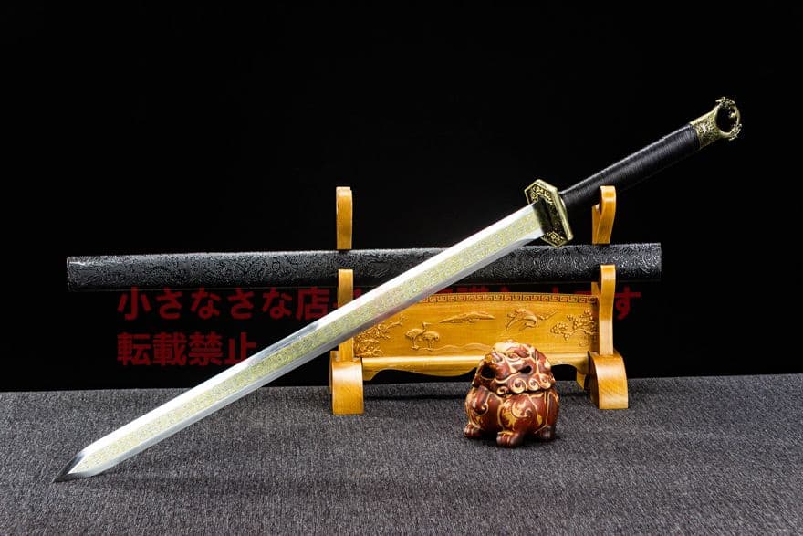 巨刎環首幅刃剣-高性能マンガン鋼 古兵器 武具　刀装具　日本刀　模造刀 居合刀