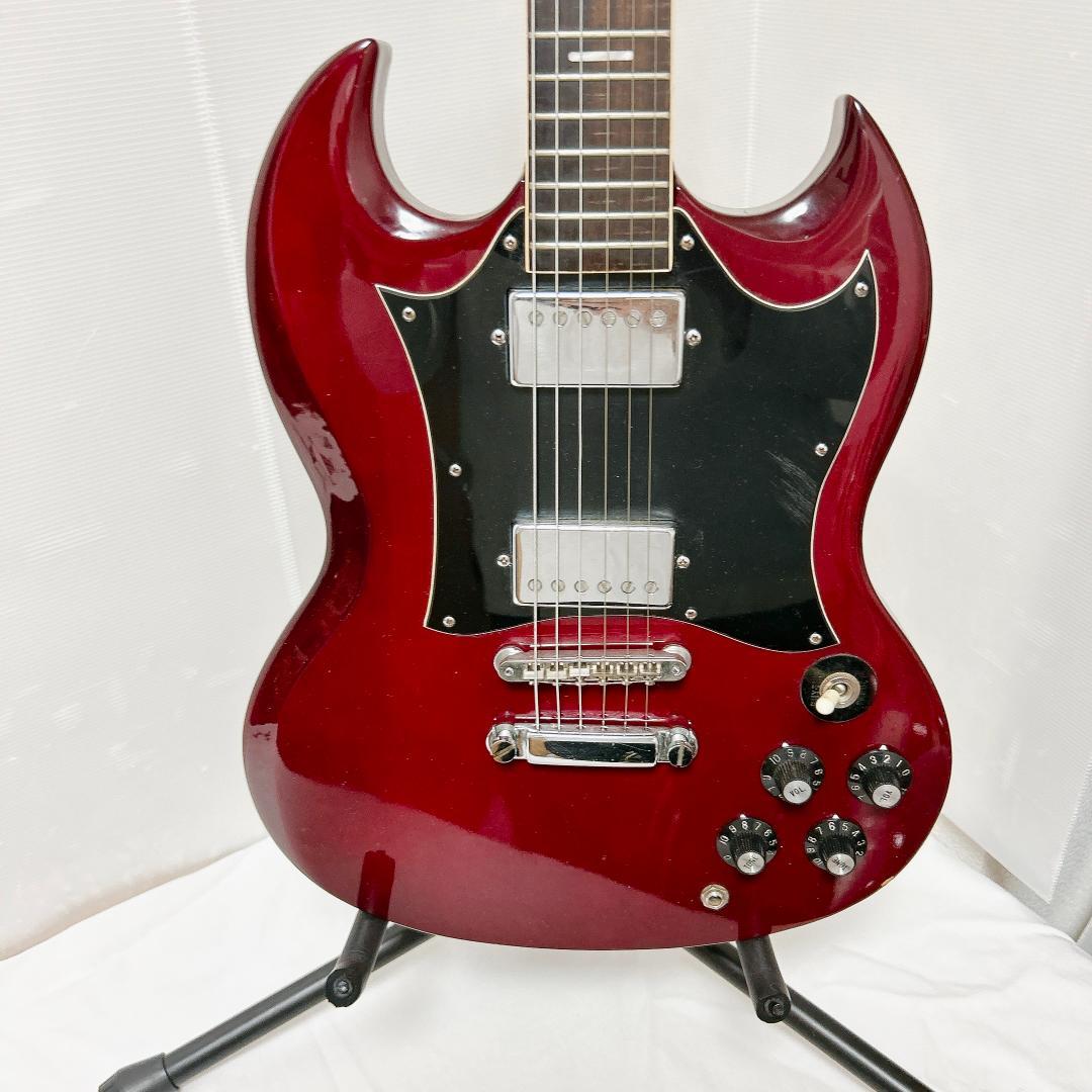 美品 Founder ファウンダー SG ビザールギター 日本製 チェリーレッド