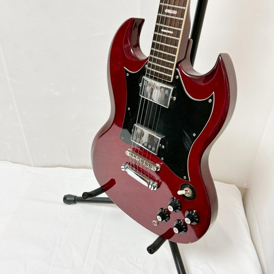 美品 Founder ファウンダー SG ビザールギター 日本製 チェリーレッド