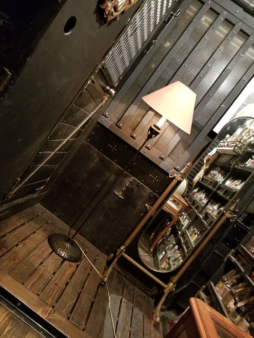 ロバート　アビー　アメリカ製　ヴィンテージ　ブラック　ハンマートーン　ランプ