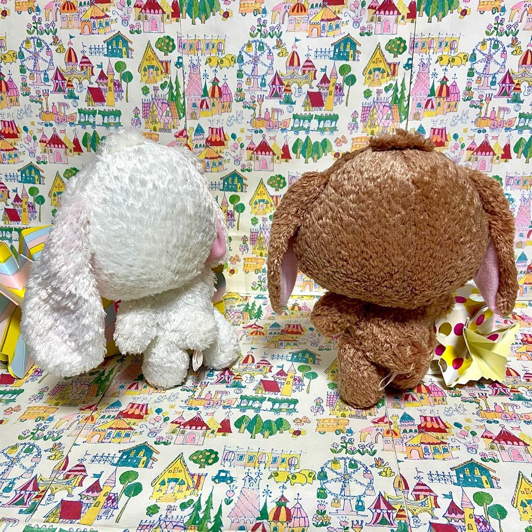 平成レトロ サンリオ シュガーバニーズ 頭手足可動 ぬいぐるみ しろうさくろうさ