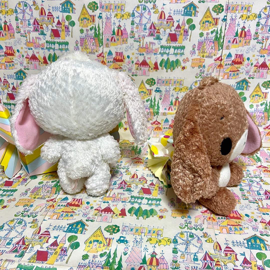 平成レトロ サンリオ シュガーバニーズ 頭手足可動 ぬいぐるみ しろうさくろうさ