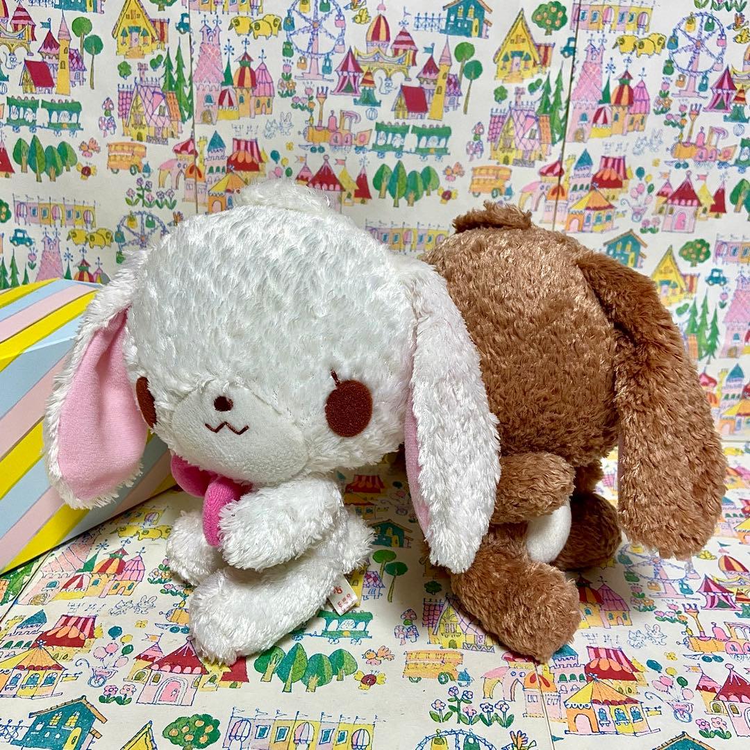 平成レトロ サンリオ シュガーバニーズ 頭手足可動 ぬいぐるみ しろうさくろうさ