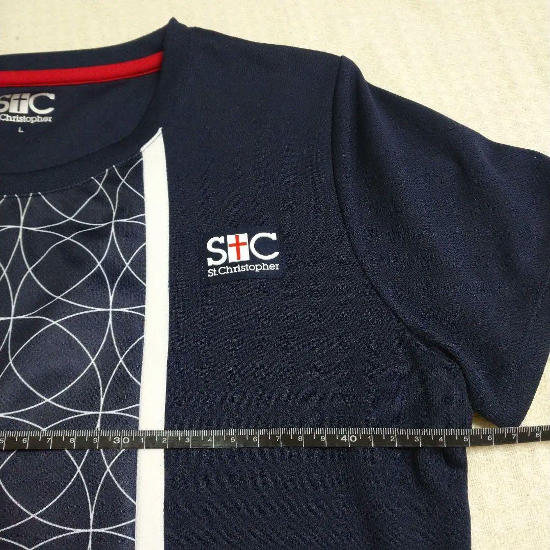 St. Christopher ネイビー 幾何学模様 セットアップ L 美品