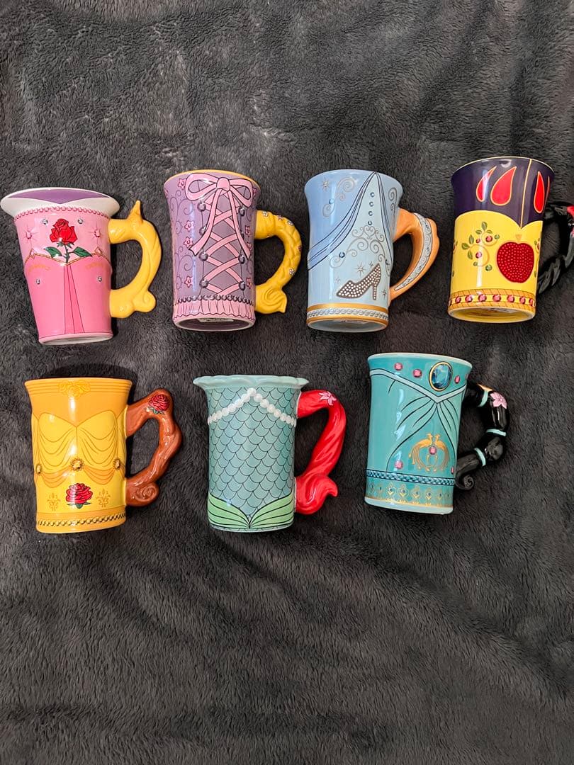 ディズニー 海外限定 プリンセス マグカップ フルセット 未使用 入手困難 廃盤