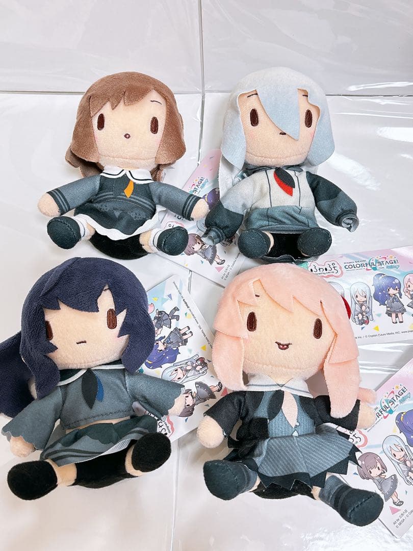 プロセカ　ふわぷちミニぬいぐるみ　 “25時、ナイトコードで。“ 4種セット