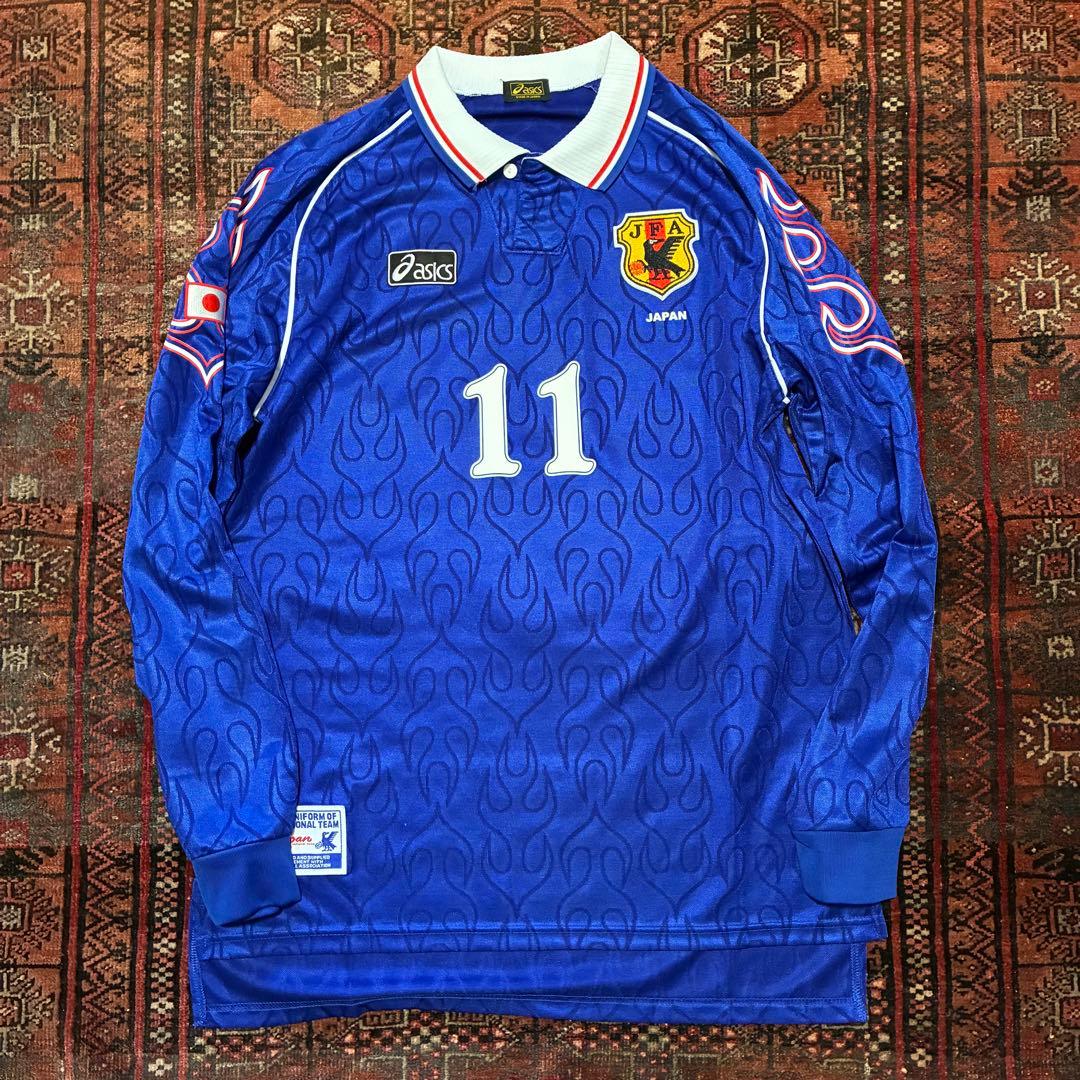 asics 日本代表 三浦知良 カズ サッカー ユニフォーム XL オフィシャル