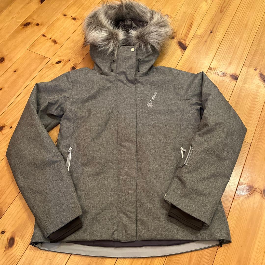 Goldwin グレー ファー付きジャケット