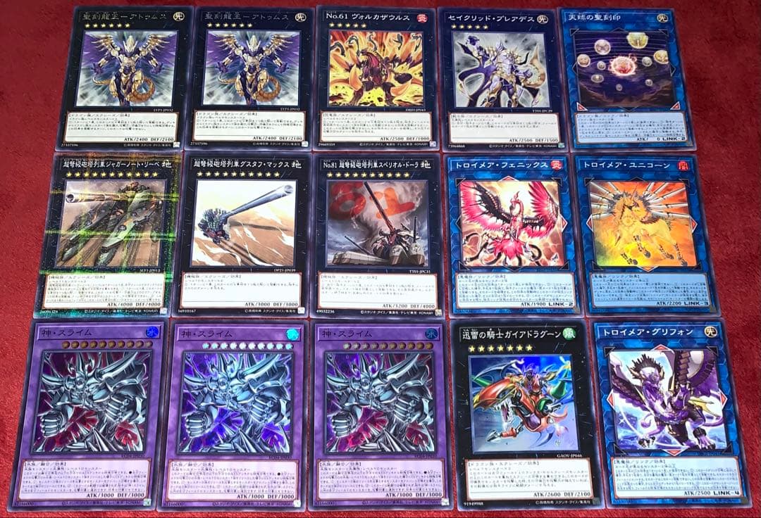 遊戯王　本格構築聖刻ラーデッキ40枚＋E X15枚