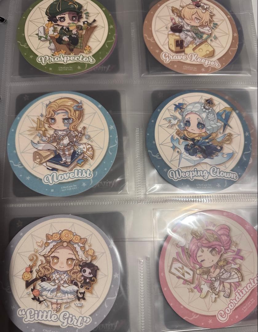 第五人格　4周年　スイパラ　コースター　しおりコンプリートセット