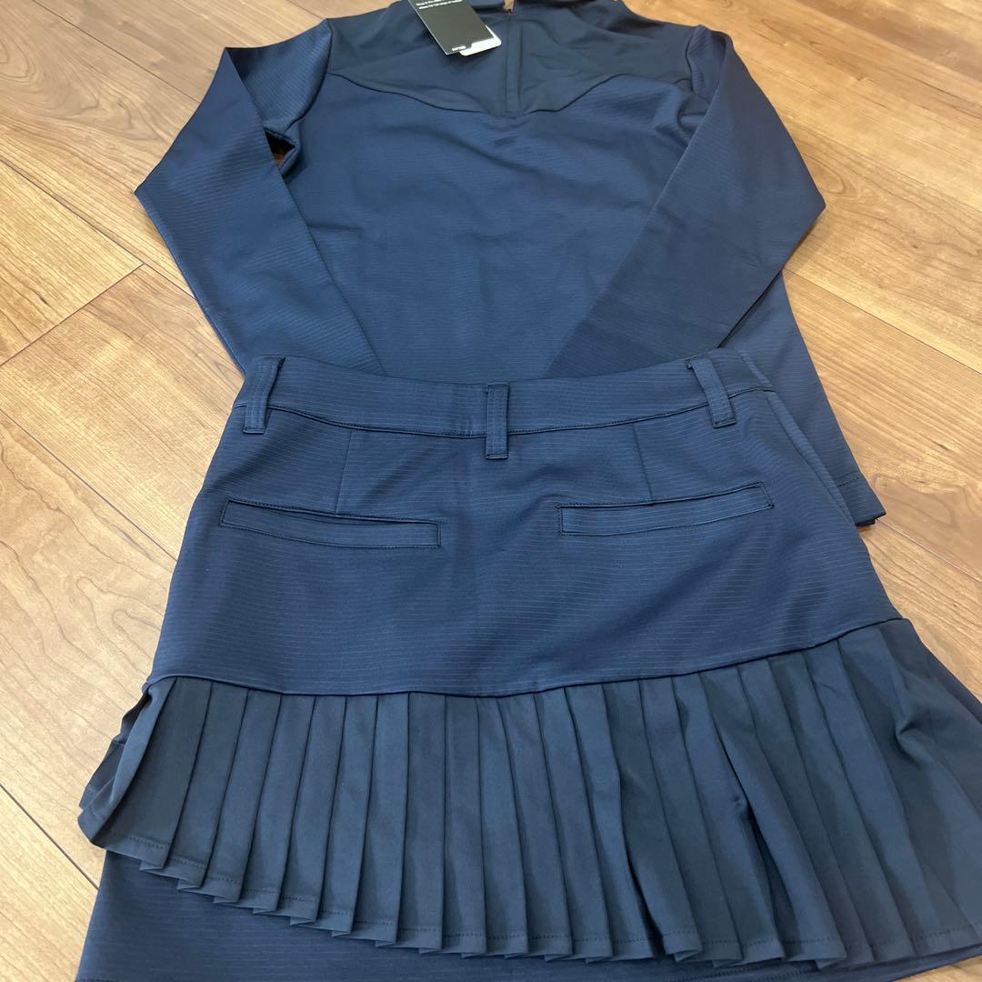 【新品未使用】ニューバランスゴルフ　セットアップ Sサイズ レディース ネイビー