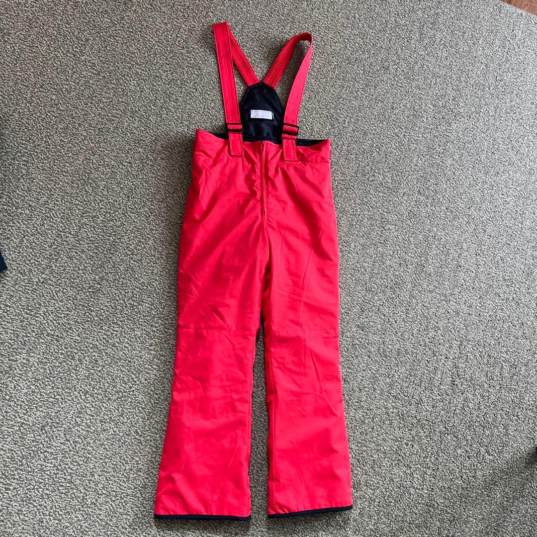 Phenix スキーウェアセット（赤系パンツ・黒系のジャケット） 135-155