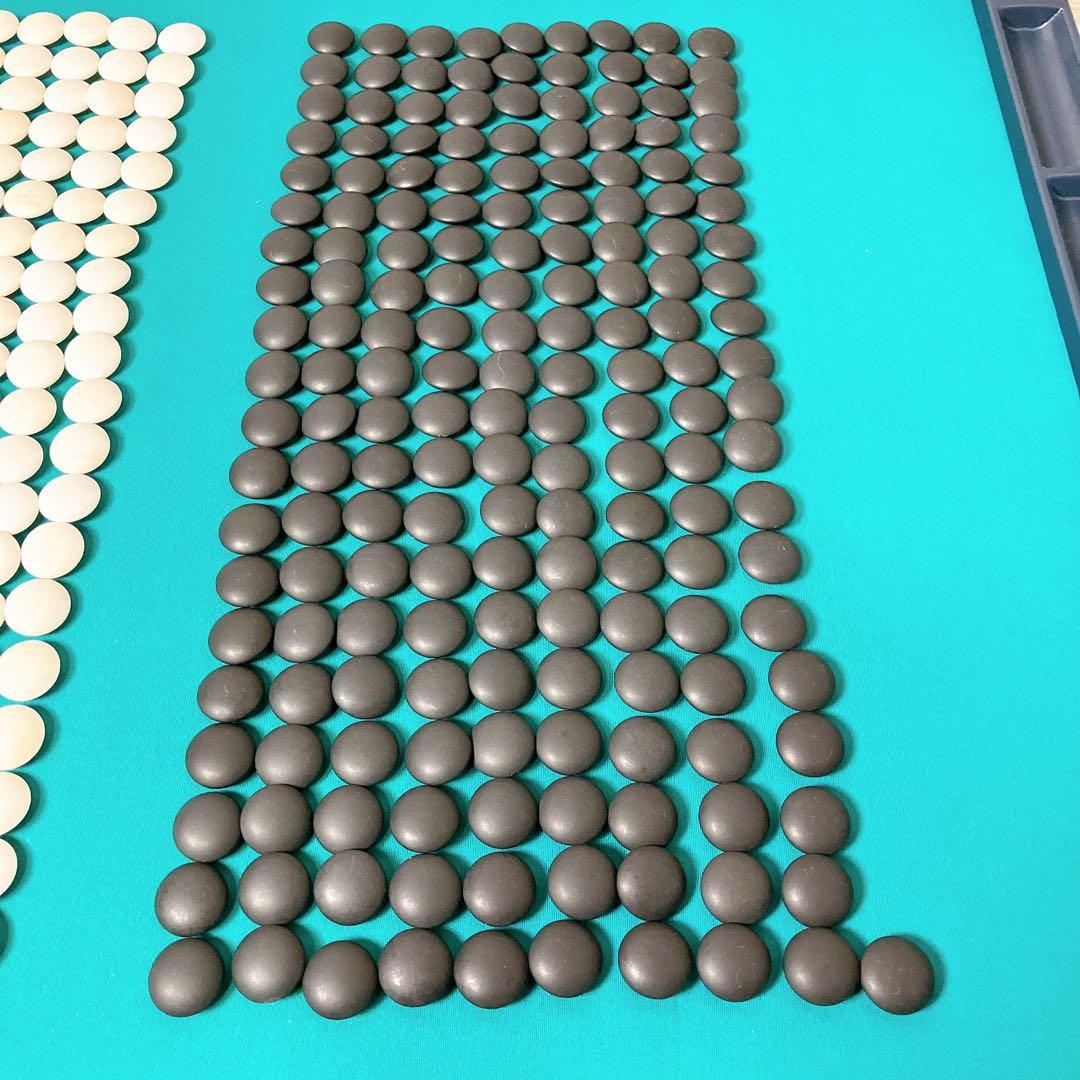 蛤碁石32号サイズ 5.7寸柾目碁盤 蓋つき セット