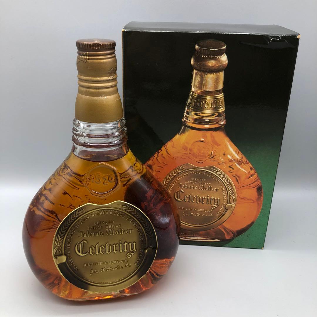 未開栓ジョニーウォーカースウィングボトルセレブリティラベルスコッチウイスキー古酒