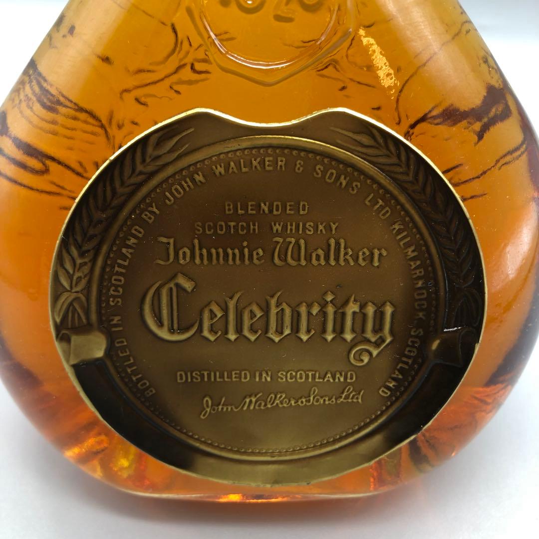 未開栓ジョニーウォーカースウィングボトルセレブリティラベルスコッチウイスキー古酒