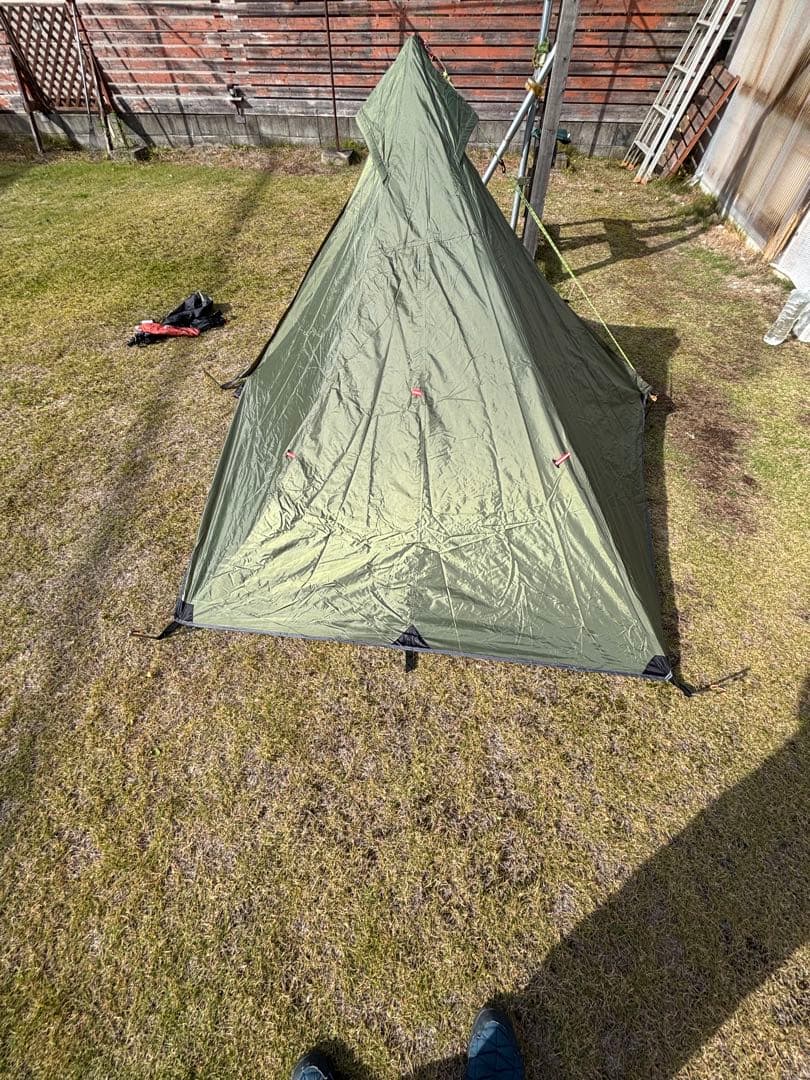 1人用ソロピラミッド型テントセット