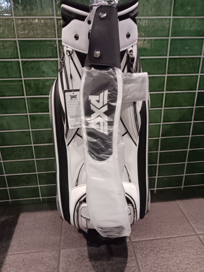 【未使用・正規品】PXG キャディバッグ ホワイト×ブラック