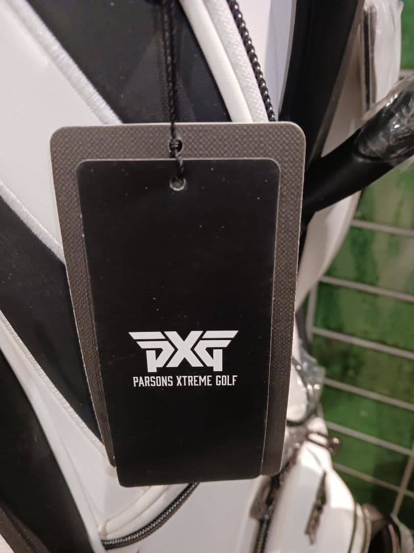 【未使用・正規品】PXG キャディバッグ ホワイト×ブラック