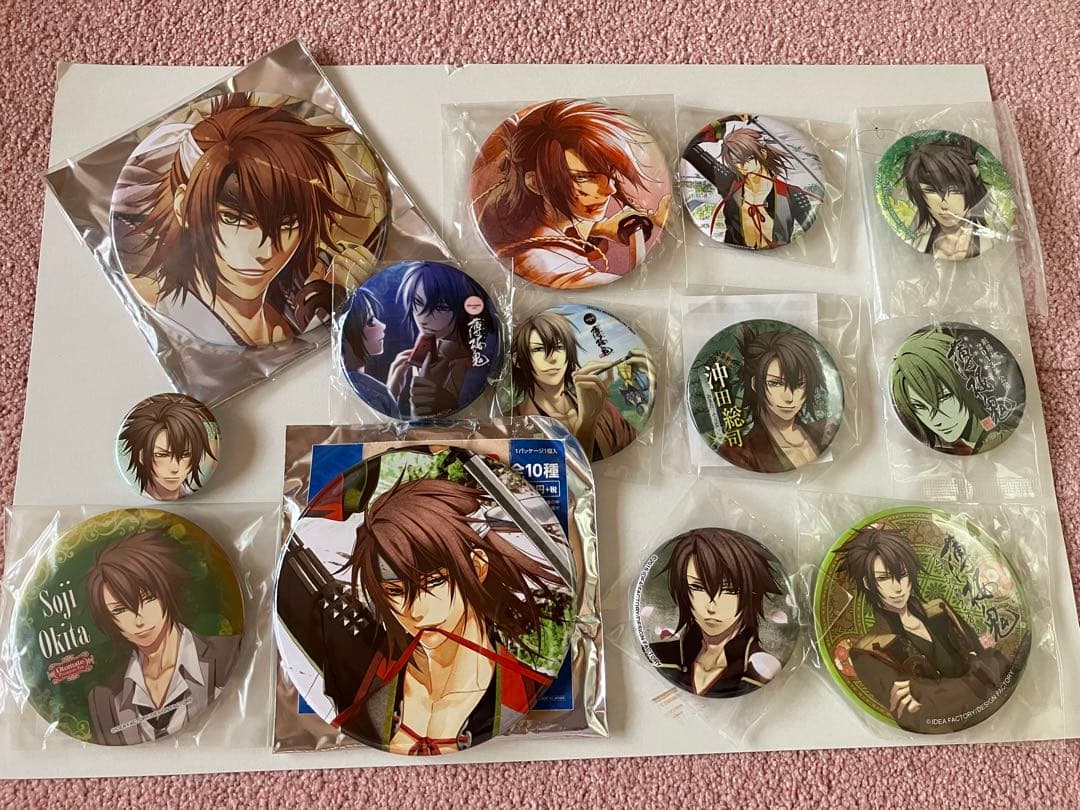 薄桜鬼 沖田総司 缶バッジ 60個