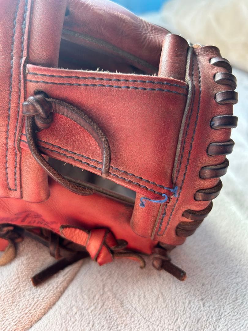 Mizuno ミズノプロ硬式野球内野用グローブ　赤エンジ