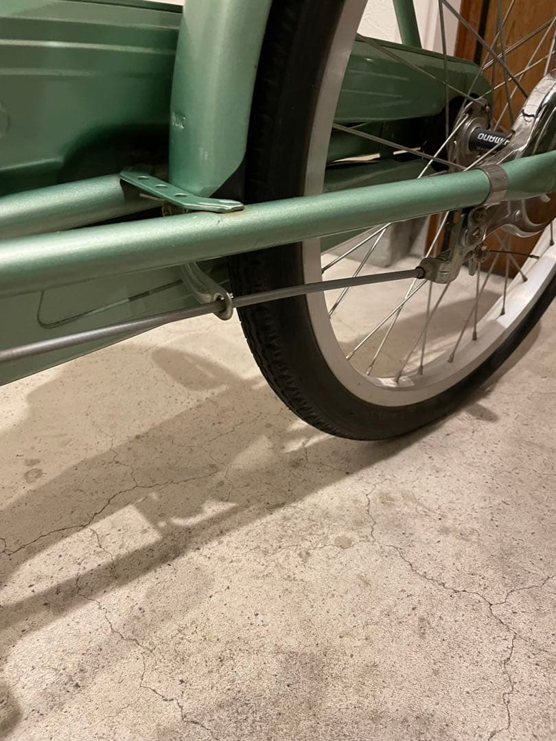 希少車◾️ブリヂストン ミンナ 前2輪後1輪 大人用3輪車 自転車　グリーン