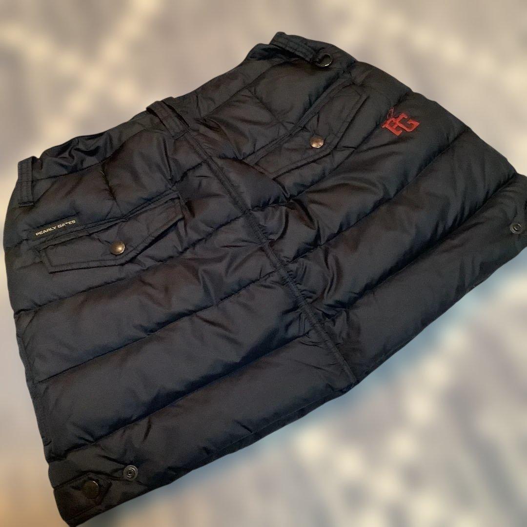 ブラック ダウンスカート レディース