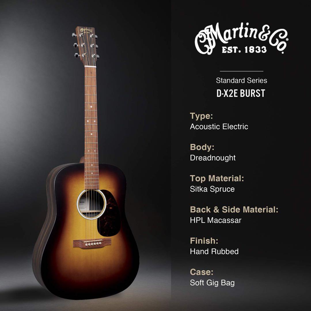 Martin アコースティックギター X Series D-X2E Burst