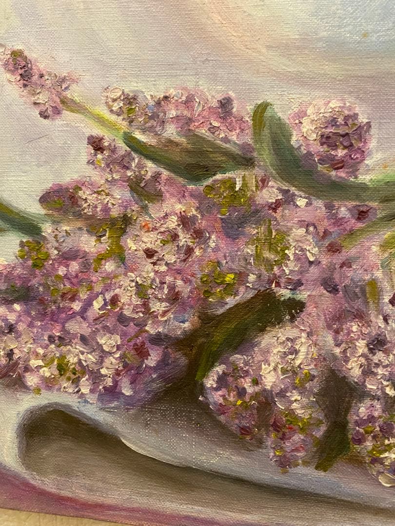 油彩画【lavender】一点もの　F4