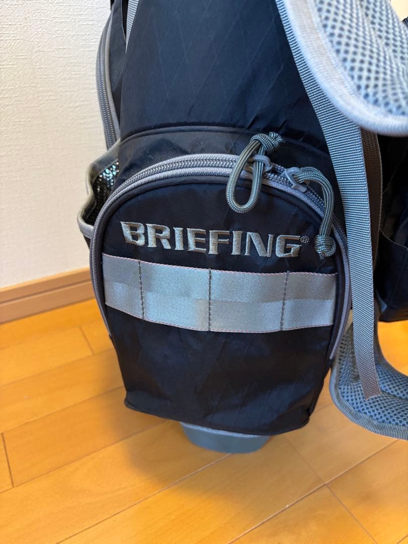 BRIEFING キャディバッグ ブラック/グレー アイアンカバーセット