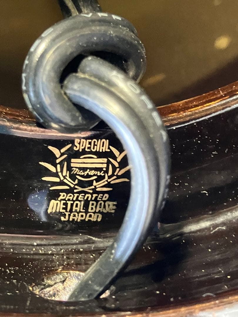 電気スタンド　ビンテージ　漆風　ラデン細工