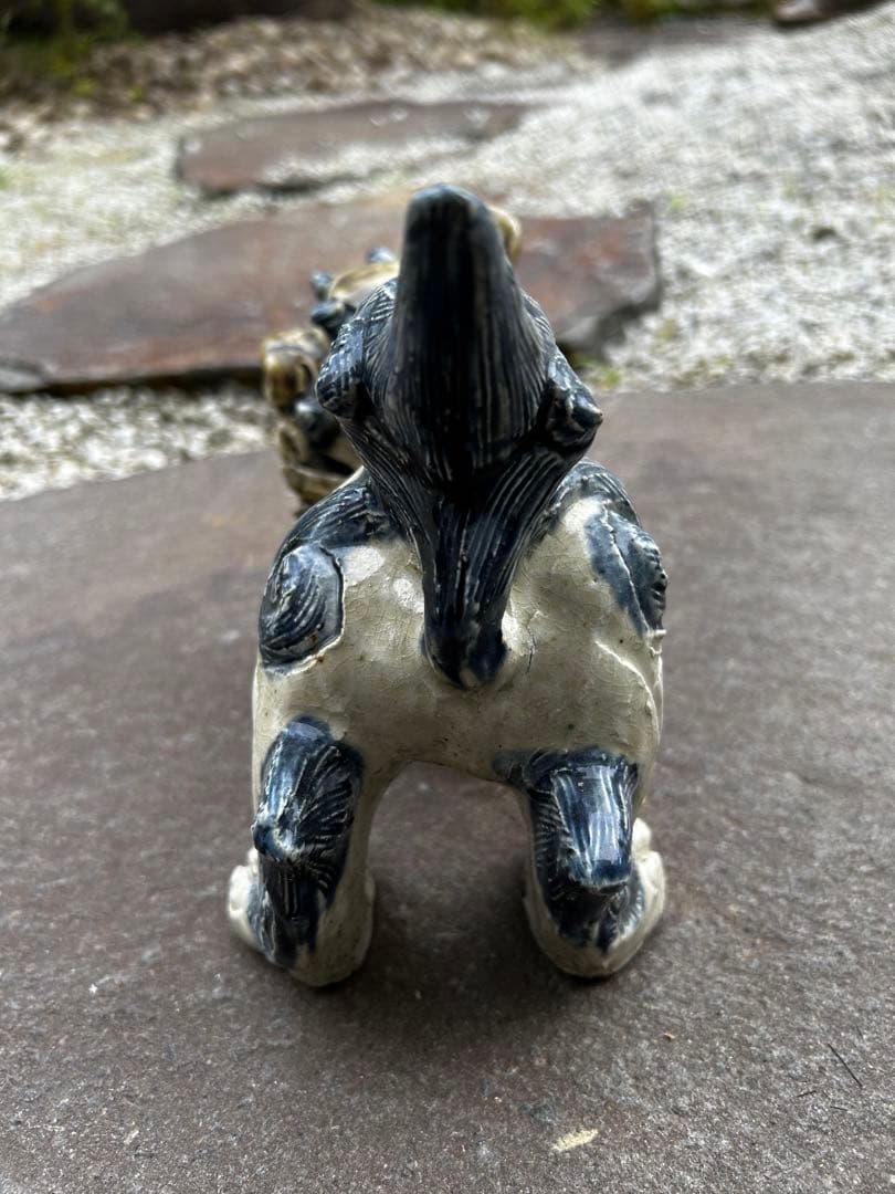 シーサー　2体　大小　沖縄　琉球　アンティーク