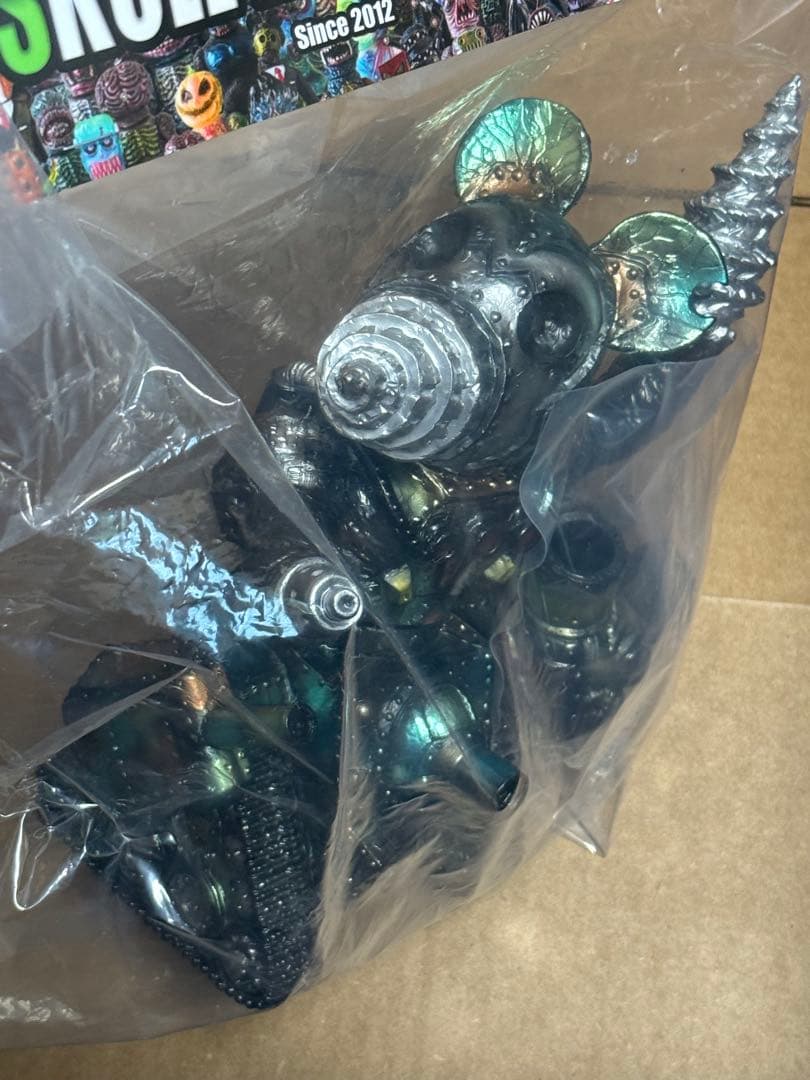 定価以下 マーミット スカルヘッドバット ドリルXタンク インディーズソフビ