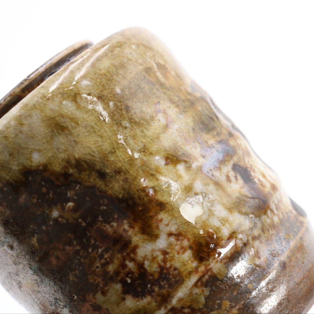 保庭楽入作 信楽肩衝茶入 紫野聚光寛海書付 万代屋緞子 茶道具　M319　NT2