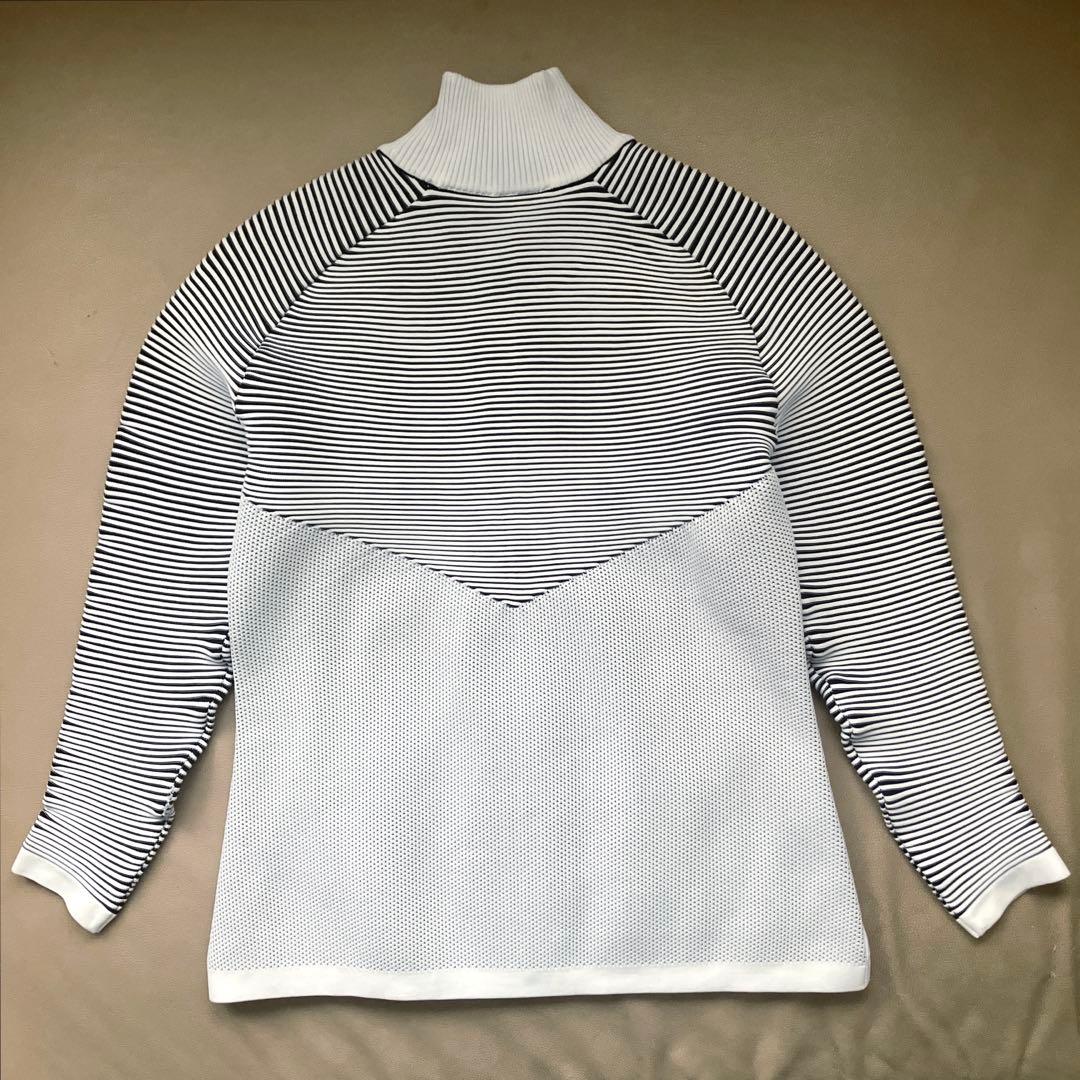 【美品】 DESCENTE レディース メルトボーダー ニットジャケット S