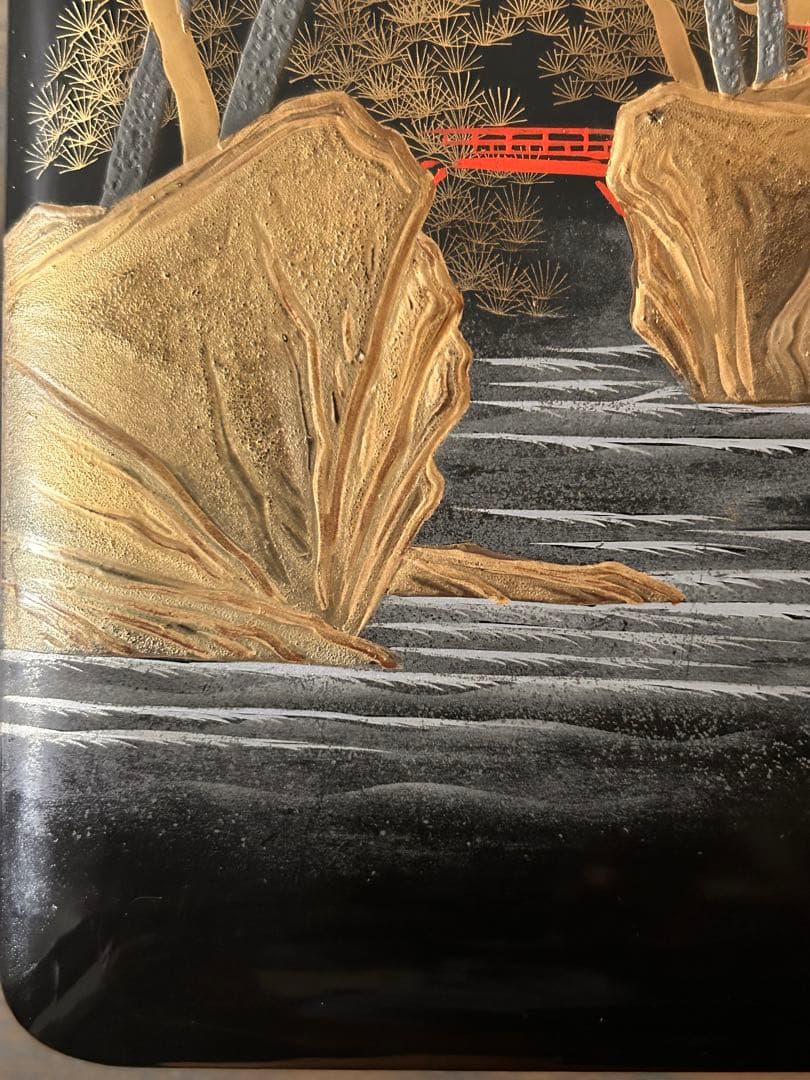 蒔絵風景画文箱