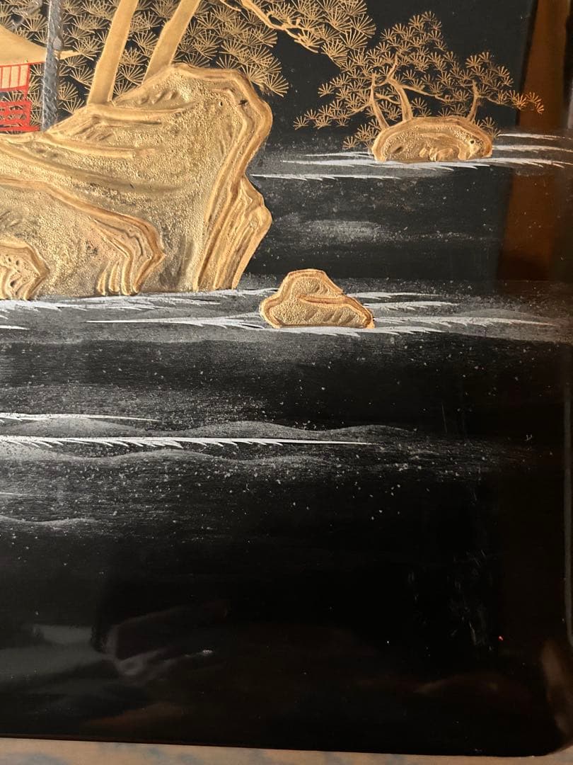 蒔絵風景画文箱