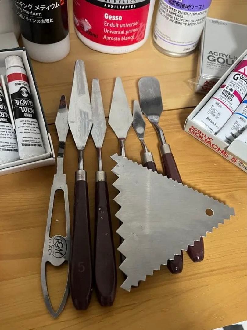 アクリルガッシュ モデリングペースト メディウム セット 未使用品あり